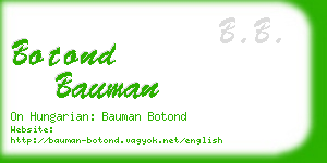 botond bauman business card